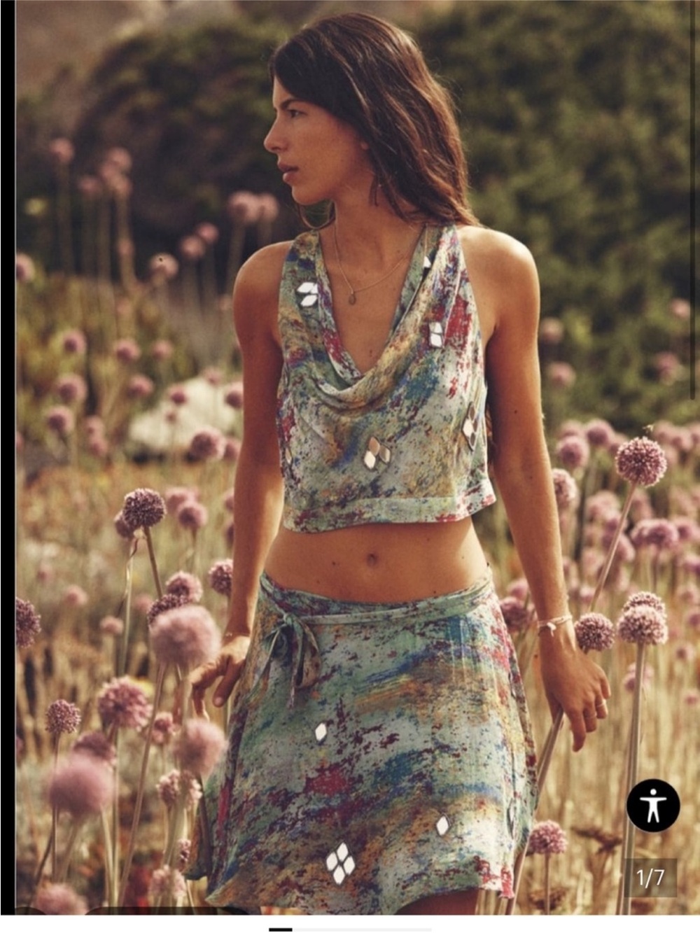 ZARA MULTI COLOR DRAPED SET - Picture 1 of 8